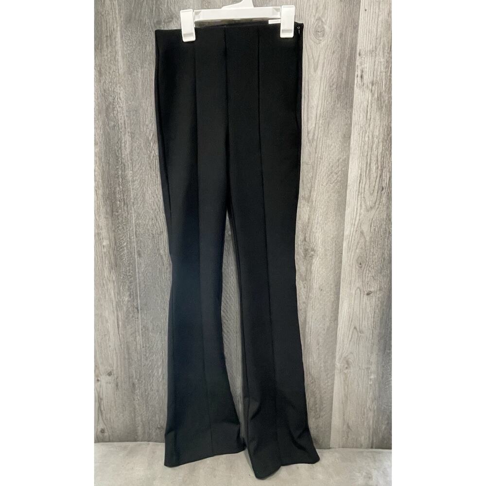 Zara Leggings Black Bellbottom Flare High Waisted Women's XSmall NWT - Picture 2 of 8